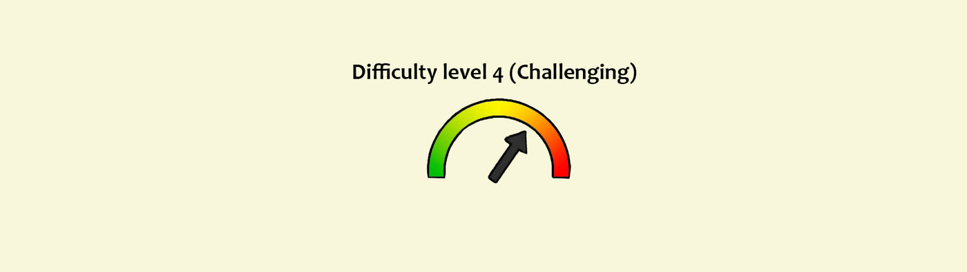 Difficulty level 4 (1easy - 6 Hardest)
