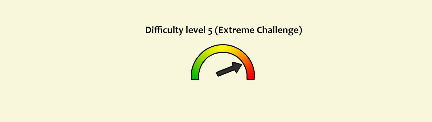 Difficulty level 5 (1easy - 6 Hardest)