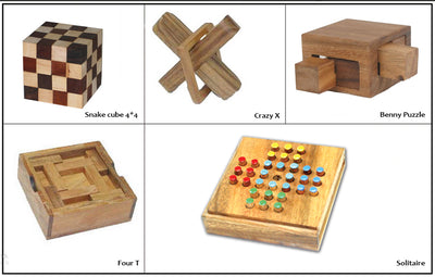 6 Pieces Burr Puzzle – Gaya-Game